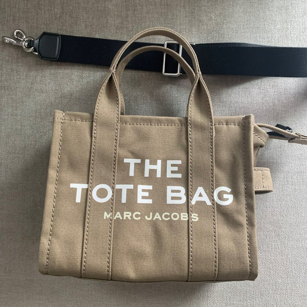 MARC JACOBS Khaki 'The Mini Tote Bag' Tote